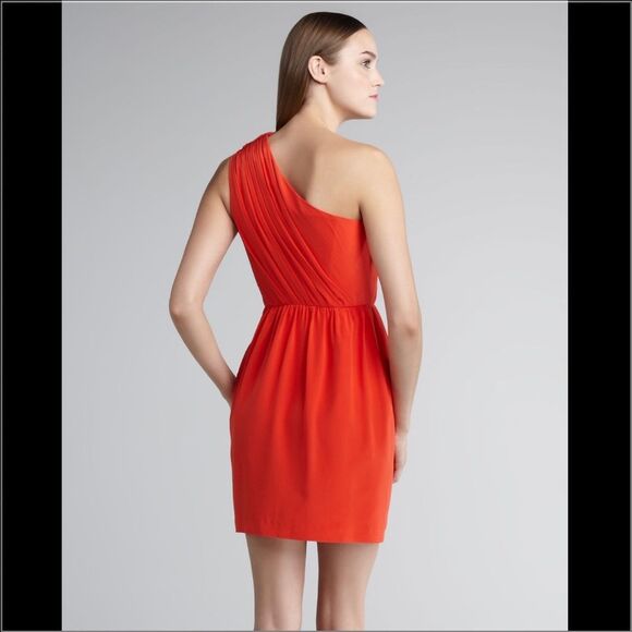 Shoshanna Alexis Embellished one shoulder Dress Sz 2 - Picture 4 of 8